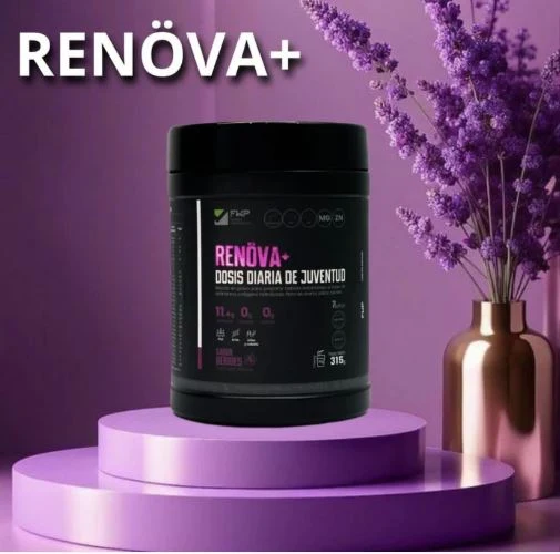 Colágeno Hidrolizado RENÖVA+ FWP Original | Biopéptidos Activos, Resveratrol y CoQ10 Sabor Berries